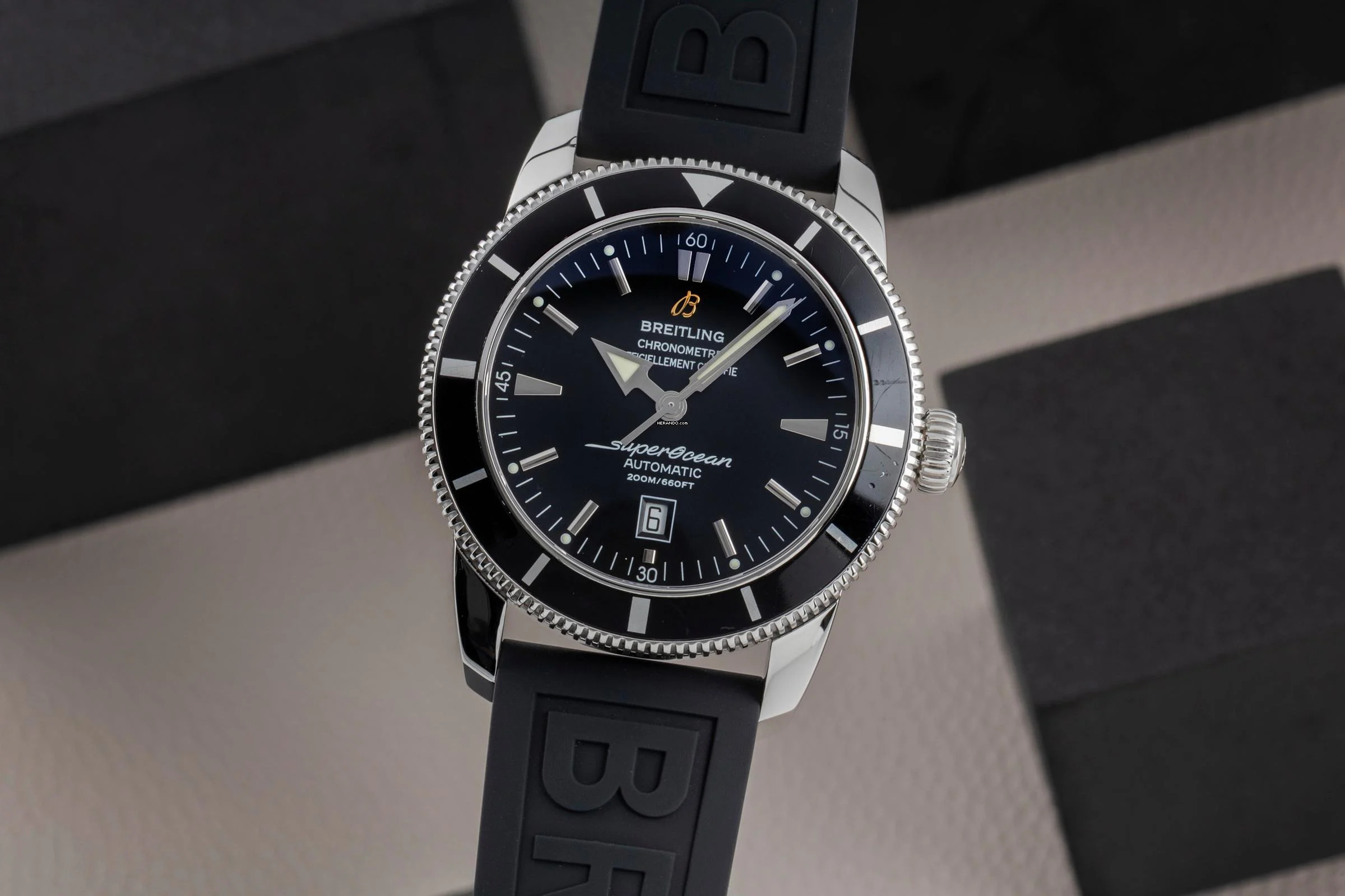  Breitling Superocean Heritage 46 Edelstahl Automatik Herrenuhr Ref. A17320 Box 
