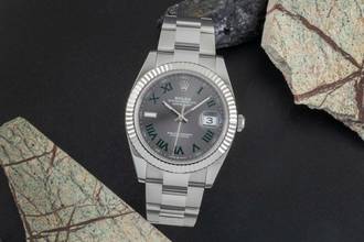 Thumbnail von Rolex Datejust 41 Wimbledon Stahl Weissgold Automatik Herrenuhr 126334 B&P 2024