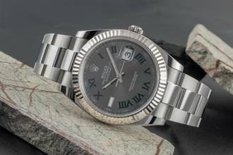 Thumbnail von Rolex Datejust 41 Wimbledon Stahl Weissgold Automatik Herrenuhr 126334 B&P 2024