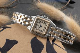 Thumbnail von Cartier Panthère Classique Et Figaro SM Stahl Gold Quarz Damenuhr Ref. W25029B6