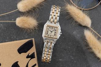 Thumbnail von Cartier Panthère Classique Et Figaro SM Stahl Gold Quarz Damenuhr Ref. W25029B6