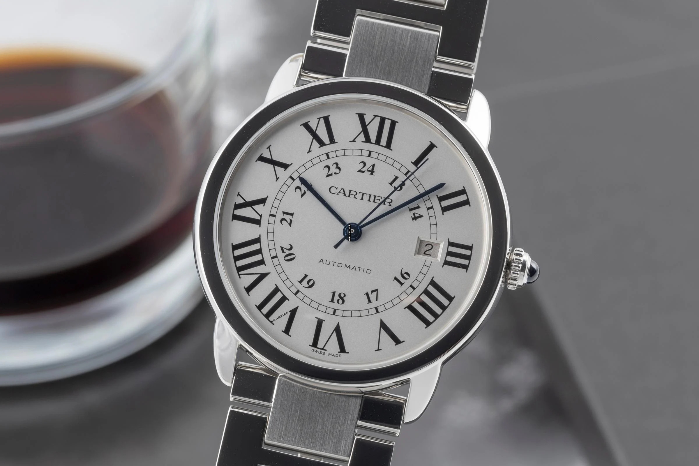 Cartier Ronde Solo de Cartier XL Automatik Herrenuhr Ref. W6701011