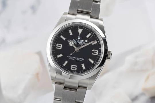  Rolex Explorer Oyster Edelstahl Automatik Herrenuhr Ref. 124270 B&P 2022 