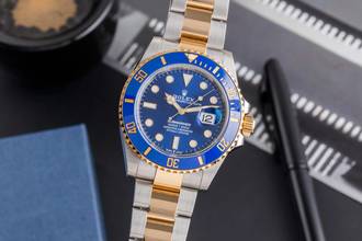 Thumbnail von Rolex Submariner 41 Stahl / Gold Herrenuhr Oyster Perpetual 126613LB B&P 2022