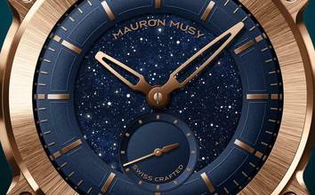  Mauron Musy Unix 18kt. Red Gold Aventurine Center 
