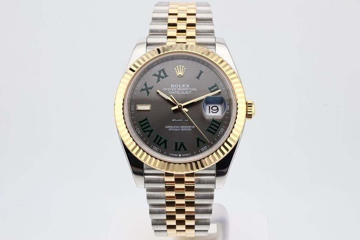 Rolex Datejust 41 Steel And Gold Wimbledon - With Box And Papers - 126333 2022