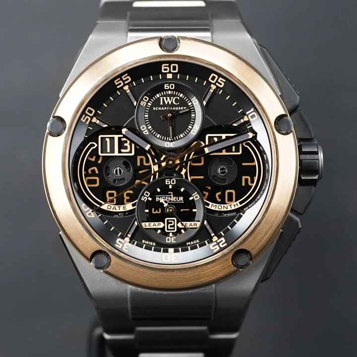  IWC Ingenieur Perpetual Calendar Digital Date-Month UNWORN - ORIGINAL RUBBER STRAP + TITAN STRAP - LIMITED ED. 