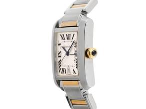 Thumbnail von Cartier Tank Française Two Tone GM großes Modell Ref.2302 2000 Full Set wie Neu Vintage
