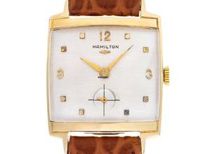 Thumbnail von Hamilton Art Deco kleine Sekunde Ref.R831527 1940 original Box sehr gut Vintage