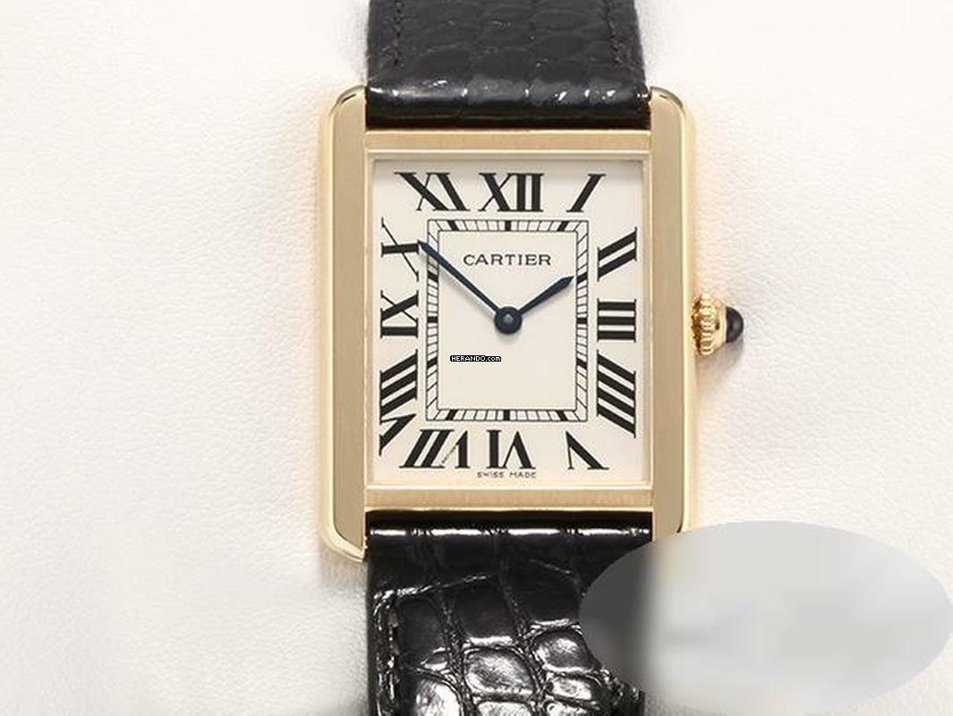  Cartier Tank Solo Großes Modell Edelstahl Gelbgold 750 W1018855 2024 Stahl Gold 