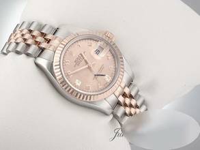 Thumbnail von Rolex Lady-Datejust 26mm 179171 Stahl Roségold 750 Goldust Diamanten Automatik Stainless Steel 18kt Rose Gold Jubilé-band Chronometer Oyster