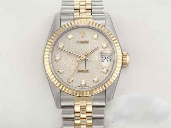  Rolex Datejust 31 Medium Stahl Gelbgold 750 Diamanten Automatik Stainless Steel 18kt Yellow Gold Stahl Jubilé-band Chronometer Oyster 