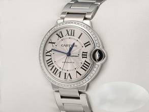 Thumbnail von Cartier Ballon Bleu 36mm W4bb0017 2021 Edelstahl Diamanten Automatik Stahl Steel