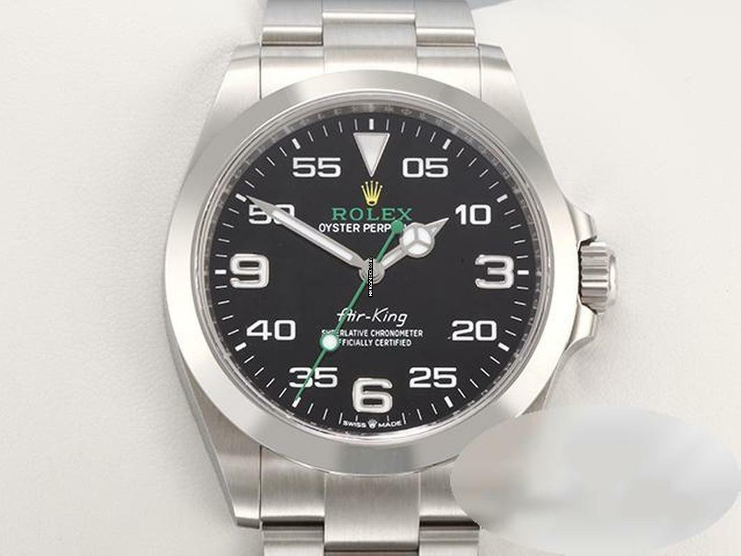  Rolex Air King 40mm 126900 2023 Edelstahl Automatik Stahl Herrenuhr 