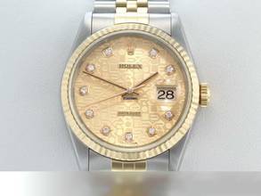 Thumbnail von Rolex Datejust 36 36mm 16233 2001 Stahl Gelbgold 750 Diamanten Automatik Stainless Steel 18kt Yellow Gold Jubilé-band Chronometer Oyster