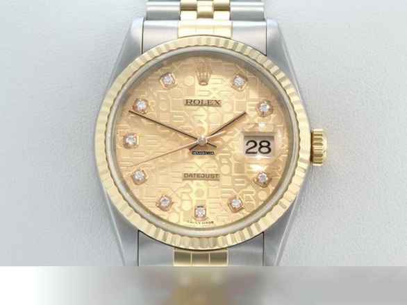  Rolex Datejust 36 36mm 16233 2001 Stahl Gelbgold 750 Diamanten Automatik Stainless Steel 18kt Yellow Gold Jubilé-band Chronometer Oyster 