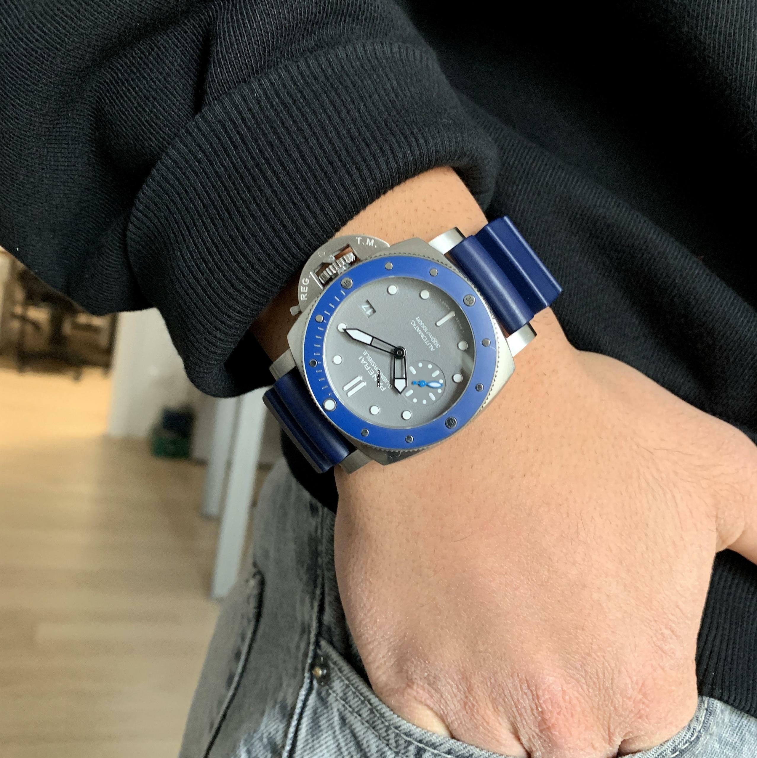 Thumbnail von Panerai Luminor Submersible PAM00959 Grey 42MM Automatic like NEW