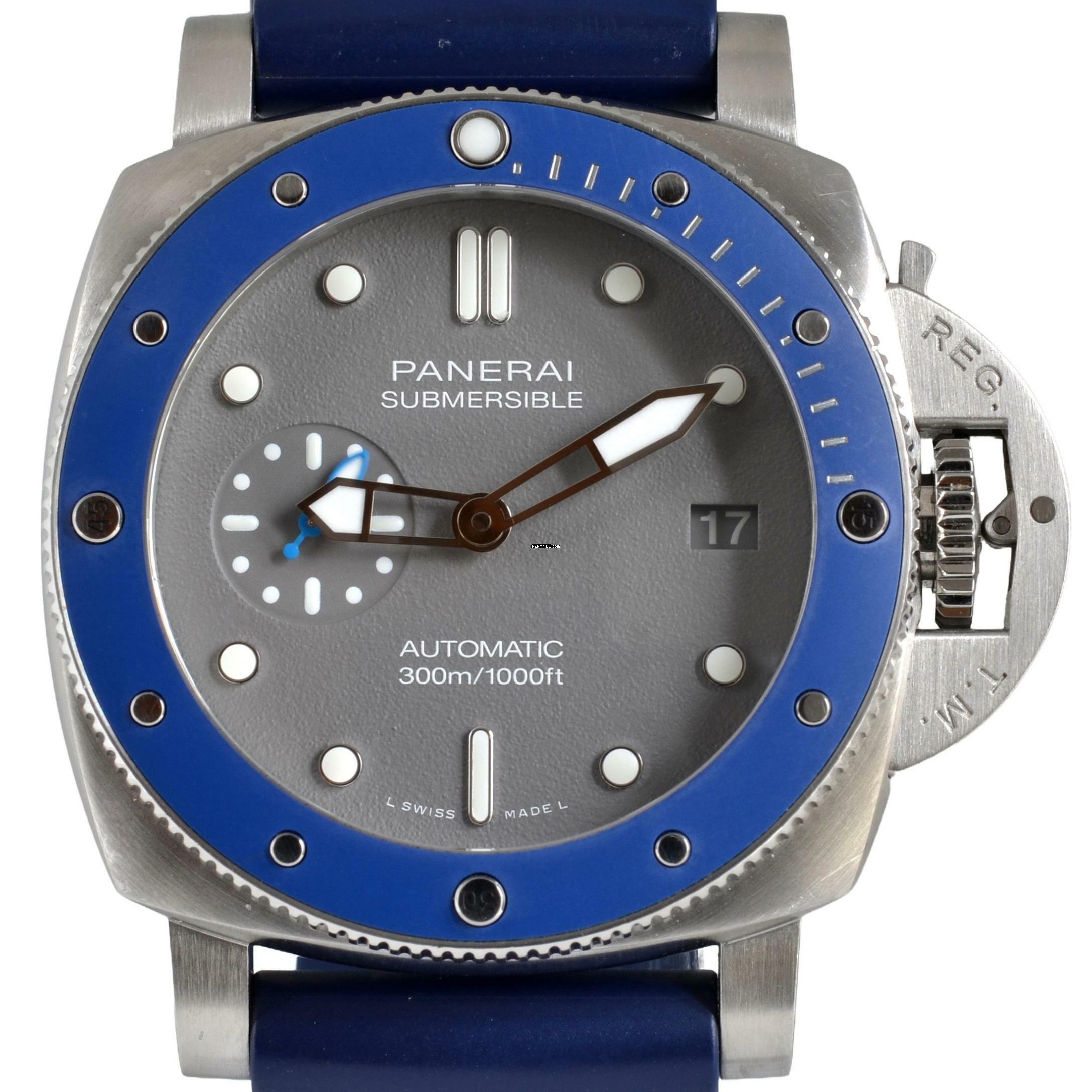Thumbnail von Panerai Luminor Submersible PAM00959 Grey 42MM Automatic like NEW