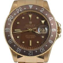 Thumbnail von Rolex GMT-Master 1675 Concorde Chocolate Enamel dial yellow gold 18KT 1968