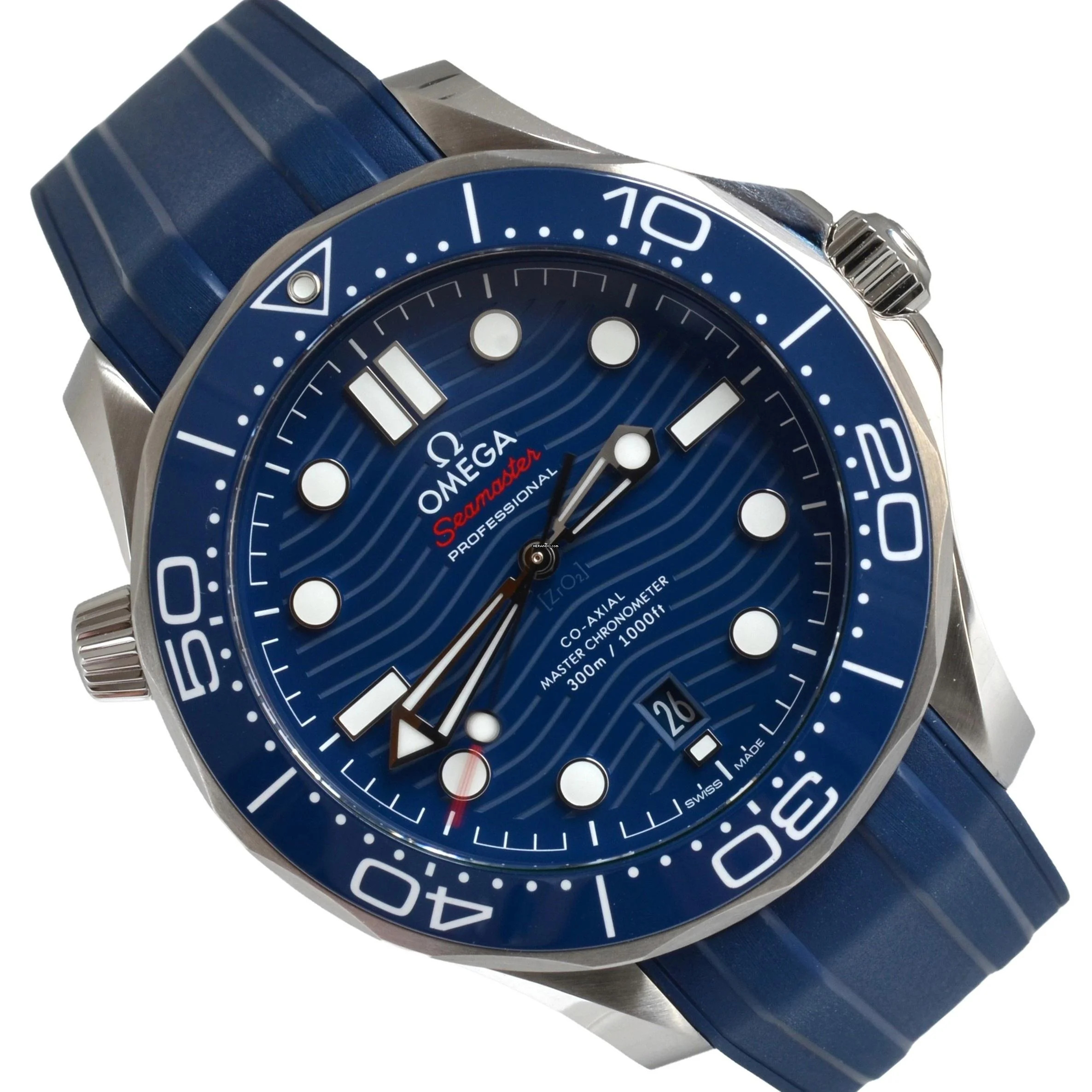 Omega Seamaster Diver 300 M Automatic blue Full Set like NEW