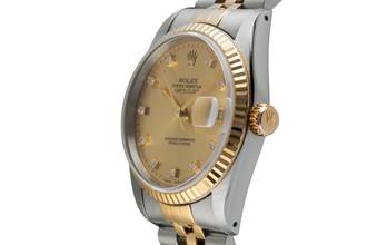 Thumbnail von Rolex Datejust 36 Stahl / Gold Diamond Dial Automatik Ref. 16233