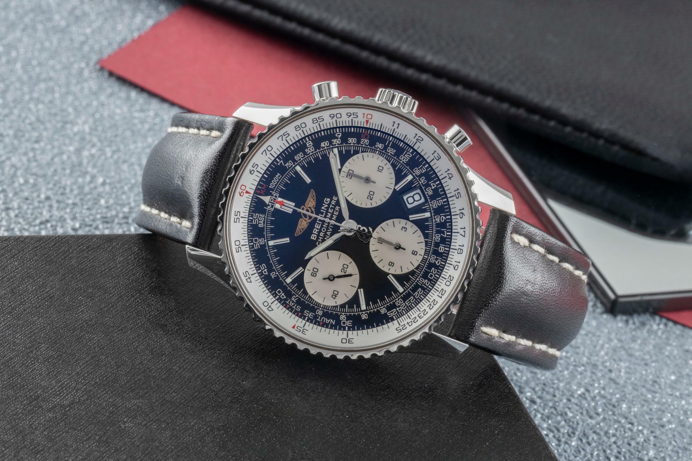 Thumbnail von Breitling Navitimer Chronograph Edelstahl Automatik Herrenuhr Ref. A23322