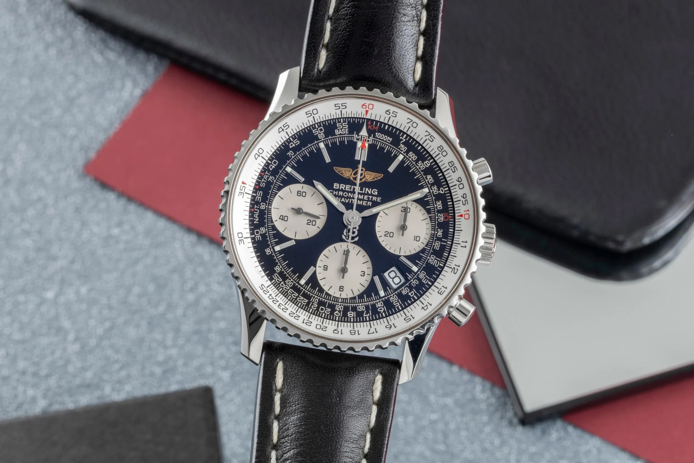  Breitling Navitimer Chronograph Edelstahl Automatik Herrenuhr Ref. A23322 