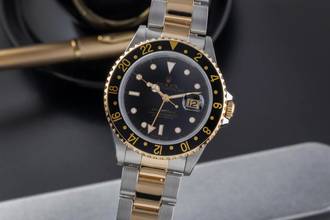 Thumbnail von Rolex GMT-Master II Stahl / Gold Herrenuhr Oyster Perpetual Ref. 16713 B&P 1997