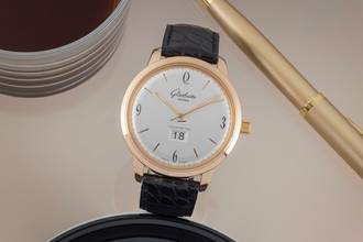 Thumbnail von Glashütte Original Sixties Panoramadatum 18k Roségold Ref. 2-39-47-01-01-04 B&P