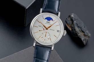 Thumbnail von IWC Portofino Handaufzug Mondphase Handaufzug Stahl Ref. IW516401 B&P 2024