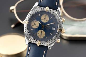 Thumbnail von Breitling Chronomat Chronograph Stahl / Gold Automatik Ref. B13048