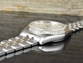 Thumbnail von Tudor Prince Date 76214 Stahl / Weißgold top Bezel - Full Set