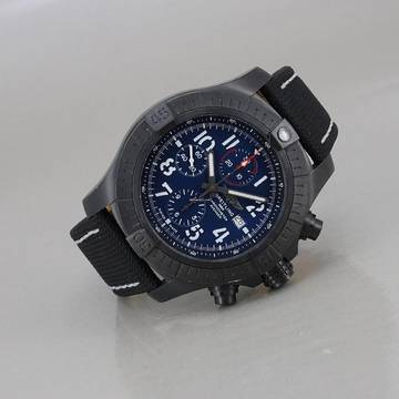  Breitling Super Avenger Chronograph 48 Night Mission Titan/DLC Automatik Chronometer Full Set 