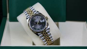 Thumbnail von Rolex Datejust 36 Steel Gold - Wimbledon - like New - Fullset - 05/2022