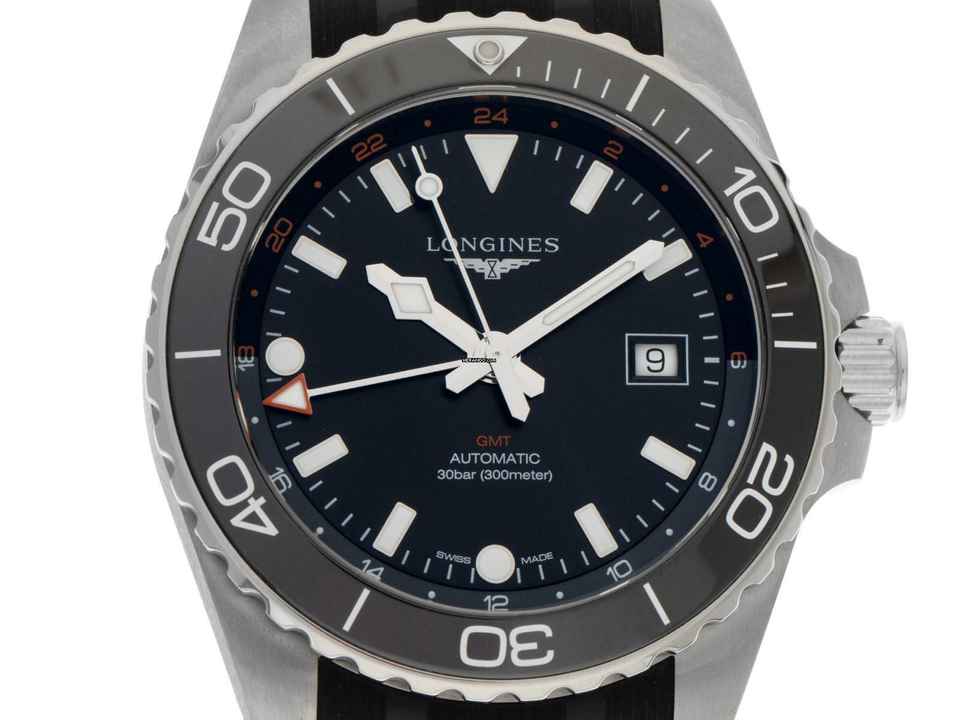  Longines HydroConquest GMT Ref.L3.890.4.56.9 2025 Full Set Ungetragen 