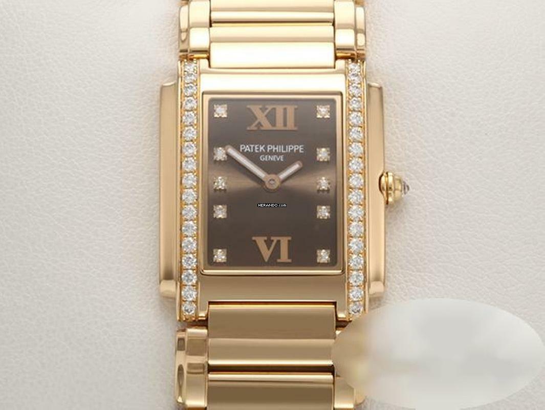 Patek Philippe Twenty~4 Twenty 4 4910 Rosegold 750 Diamanten Damen Gold Medium 