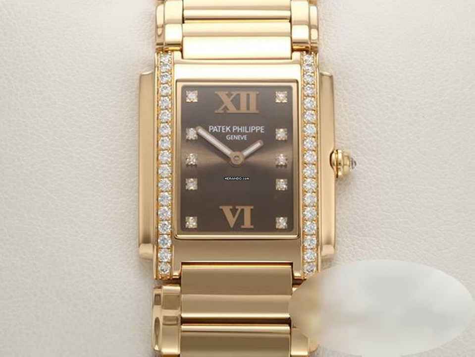  Patek Philippe Twenty~4 Twenty 4 4910 Rosegold 750 Diamanten Damen Gold Medium 