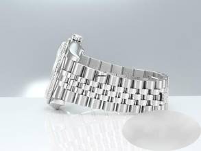 Thumbnail von Rolex Datejust 36 36mm 116244 2011 Stahl Weissgold 750 Wave Diamanten Automatik Stainless Steel 18kt White Gold Jubilé-band Chronometer Oyster