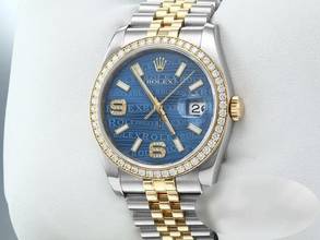 Thumbnail von Rolex Datejust 36 36mm 116243 2011 Stahl Gelbgold 750 Diamanten Automatik Gold