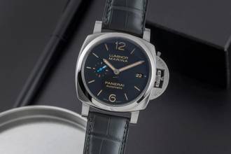 Thumbnail von Panerai Luminor Marina 1950 3 Days Automatic 42 3 Days Stahl Automatik Ref. PAM01392 B&P 2019