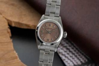 Thumbnail von Rolex Oyster Perpetual Edelstahl Automatik Damenuhr Ref. 67180 Papiere