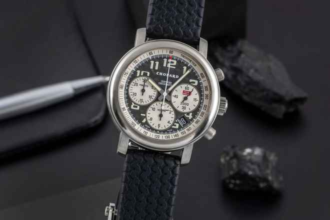  Chopard Mille Miglia Chronograph Automatik Titan Herrenuhr Ref. 16/8407 Box 