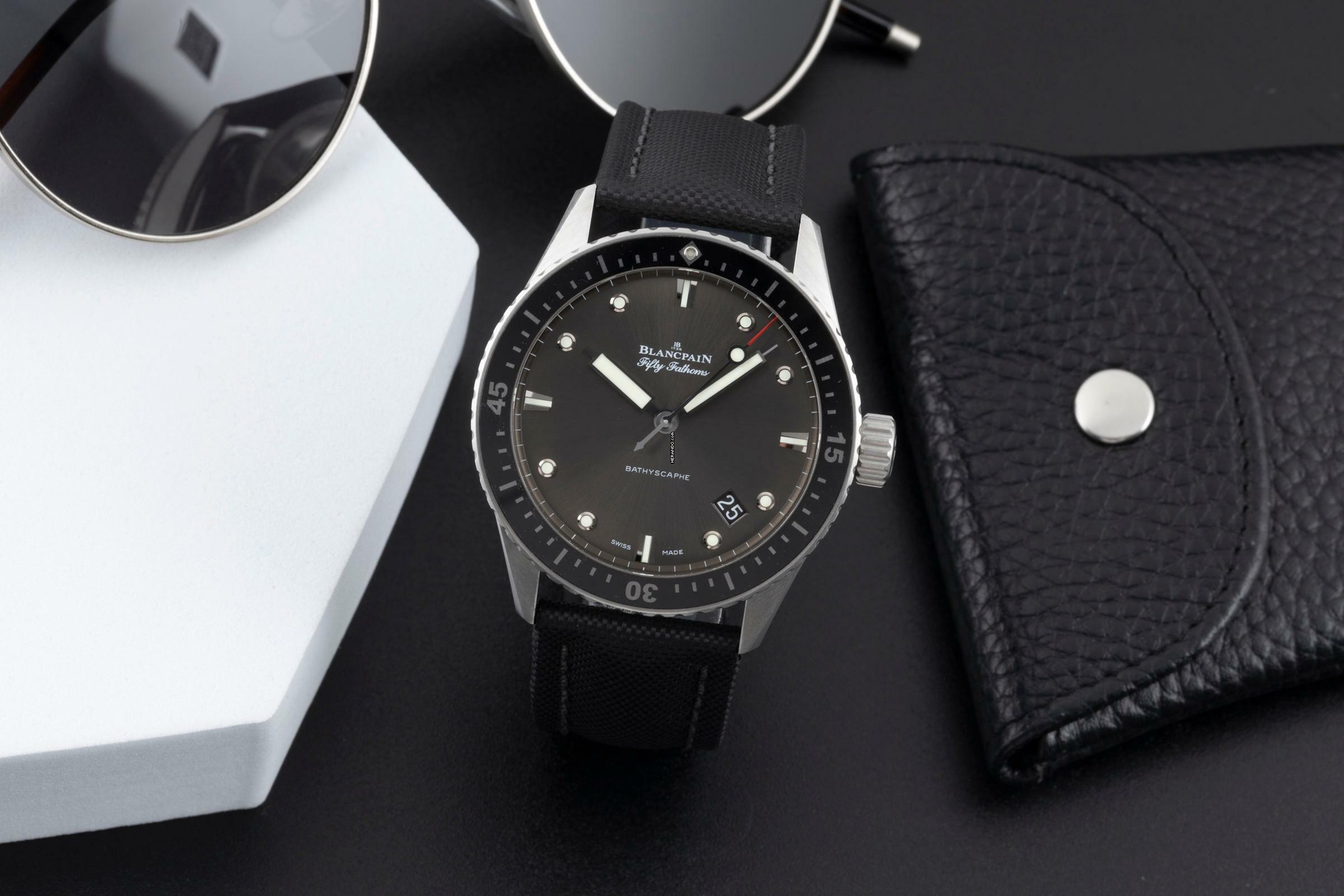 Thumbnail von Blancpain Fifty Fathoms Bathyscaphe Stahl Ref. 5000 1110 B52A