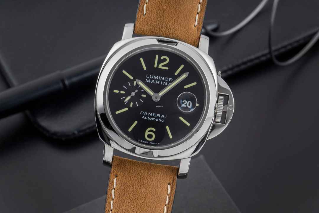  Panerai Luminor Marina Automatic Datum Edelstahl Herrenuhr Ref. PAM00104 