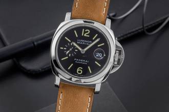 Thumbnail von Panerai Luminor Marina Automatic Datum Edelstahl Herrenuhr Ref. PAM00104