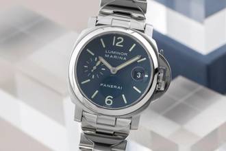 Thumbnail von Panerai Luminor Marina Automatic Edelstahl Automatik Herrenuhr Ref. PAM00120