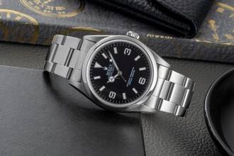 Thumbnail von Rolex Explorer 36 Black Dial Oyster Stahl Automatik Ref. 14270 A-Serie