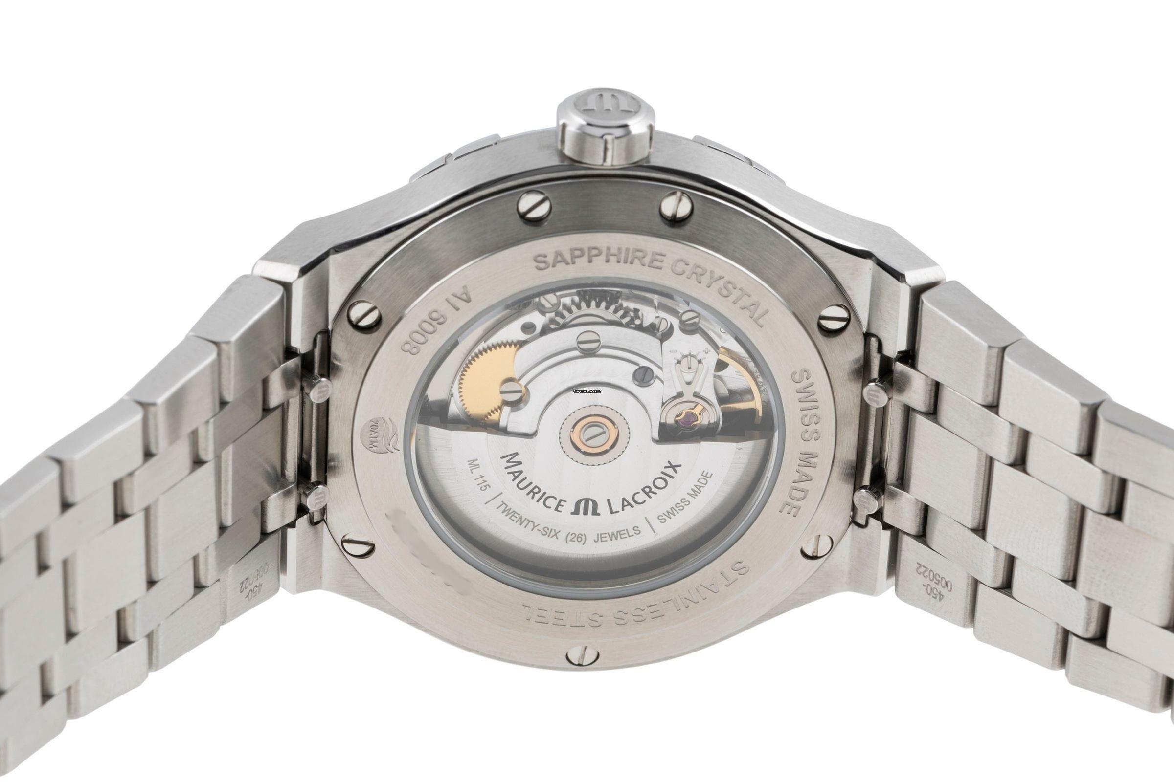 Thumbnail von Maurice Lacroix AIKON Stahl Automatik Herrenuhr Ref. AI6008-SS002-430 B&P 2018