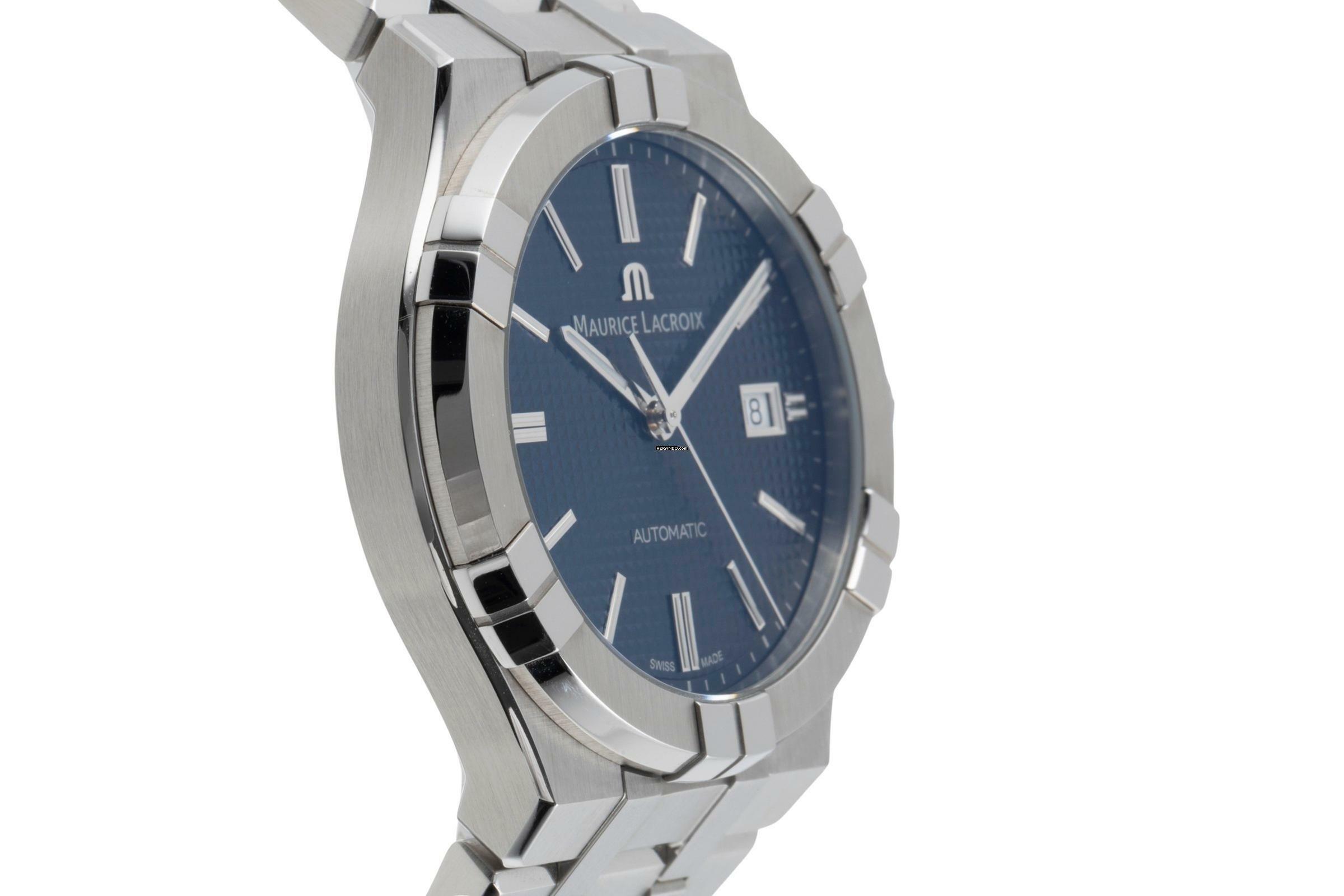 Thumbnail von Maurice Lacroix AIKON Stahl Automatik Herrenuhr Ref. AI6008-SS002-430 B&P 2018