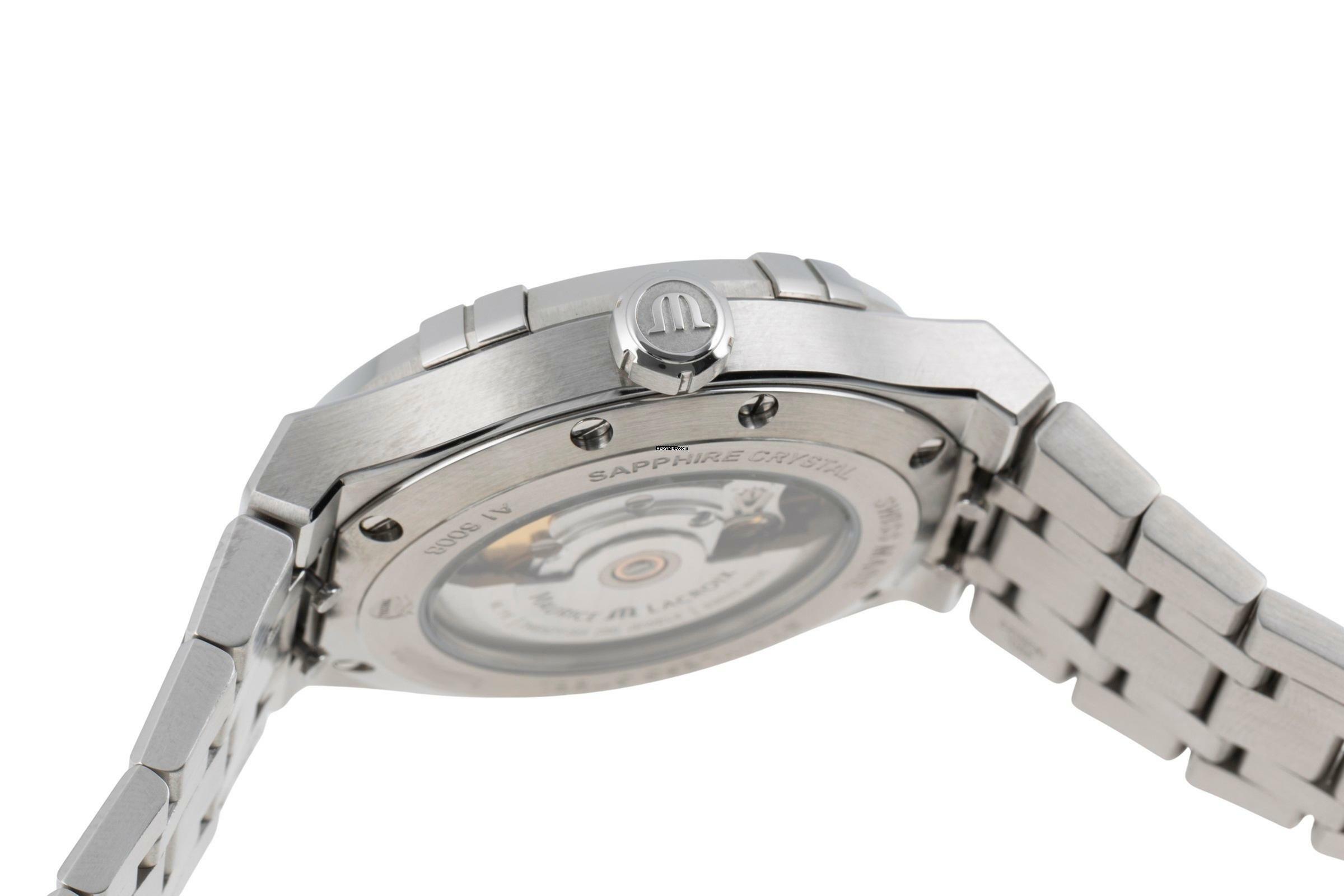 Thumbnail von Maurice Lacroix AIKON Stahl Automatik Herrenuhr Ref. AI6008-SS002-430 B&P 2018